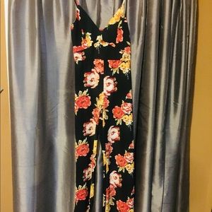 Flower pants jumpsuit